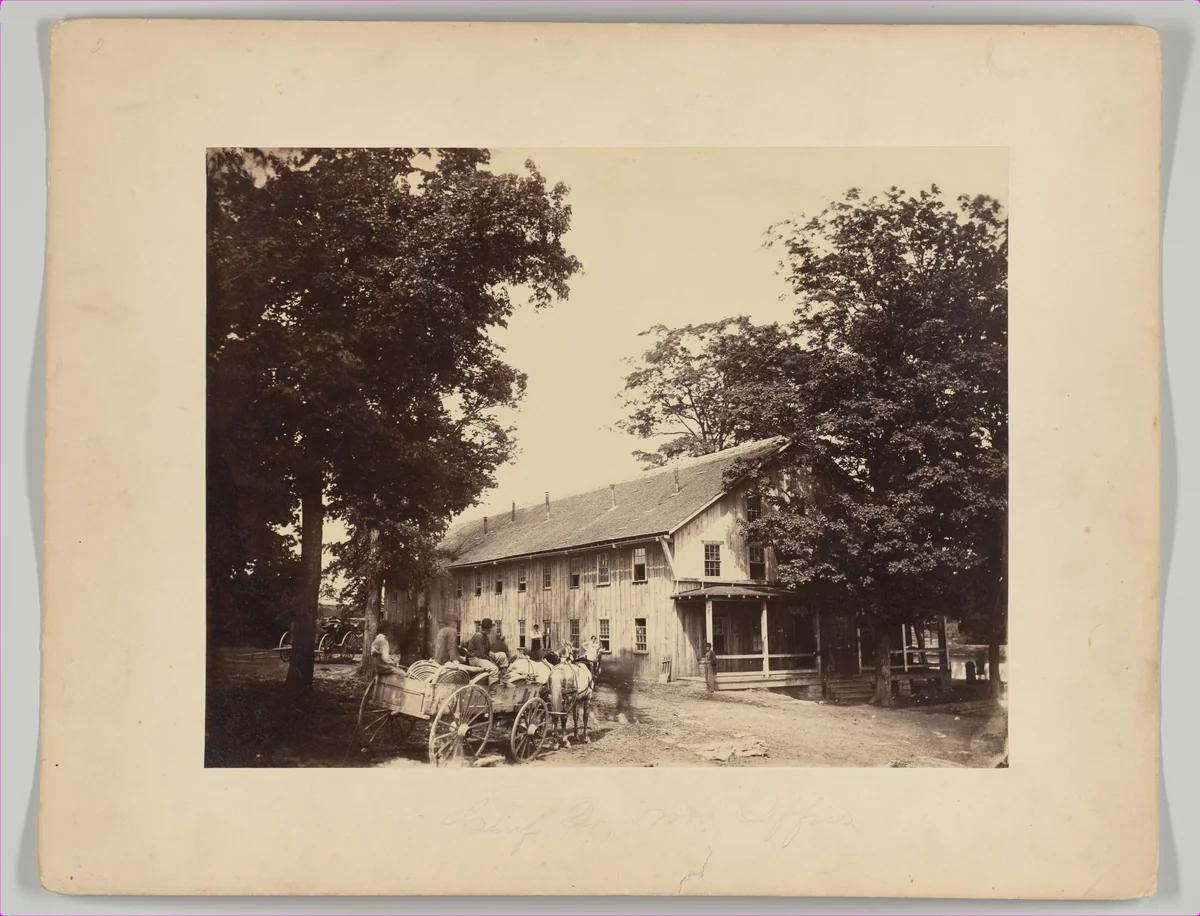 Chief Quartermaster Office, Camp Nelson, Kentucky by G. W. Foster, photograph, 1863-1864