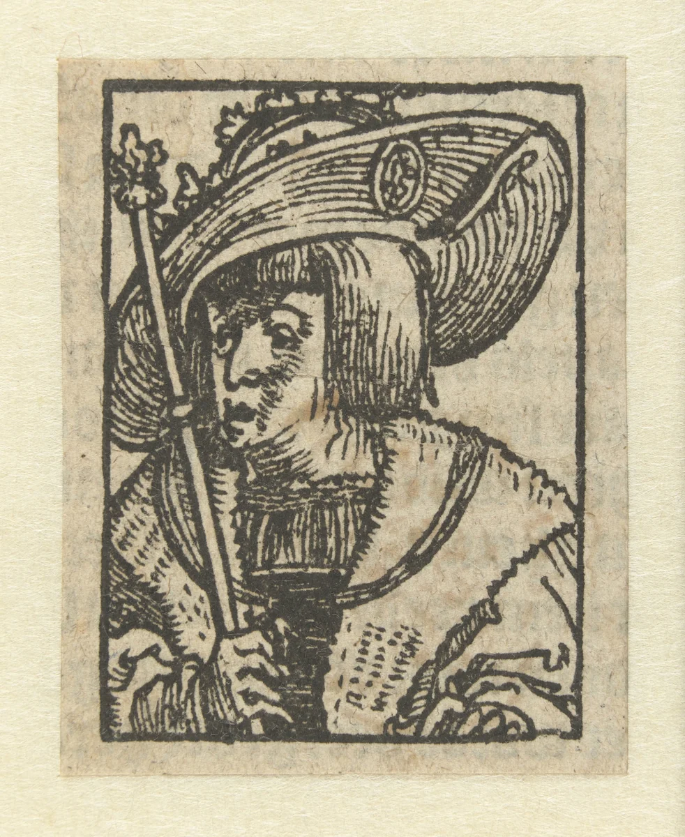 Portret van Karel V by Jan Swart, print, 1530