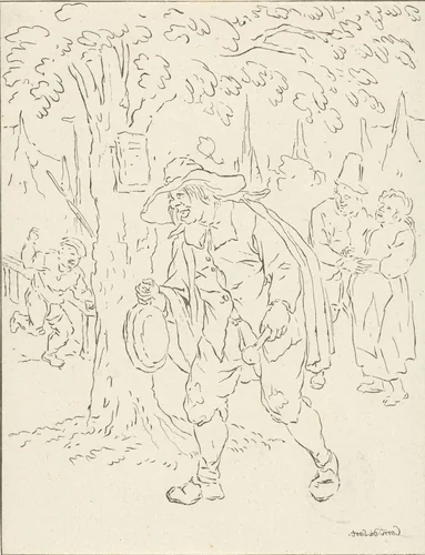 Omroeper by Cornelis Ploos van Amstel, print, 1776-1777