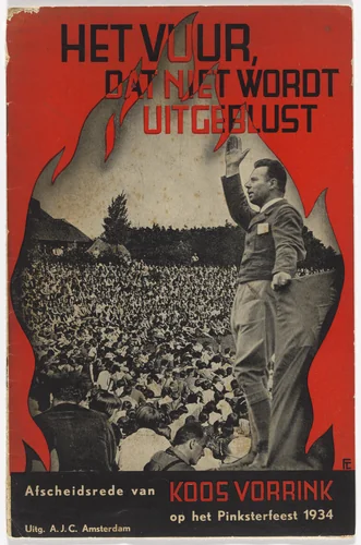 The Fire That Doesn’t Go Out (Het Vuur dat niet wordt uitgeblust) by Koos Vorrink by Fré Cohen, design, 1934