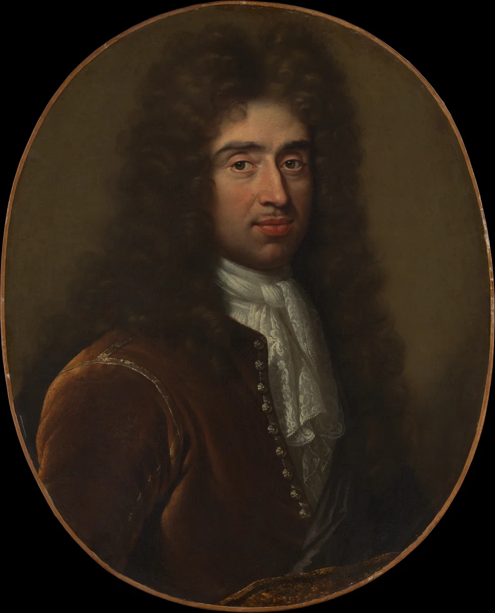 Portrait of a Man in a Brown Coat by French Painter, painting, 1700-1724