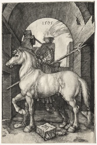 The Small Horse by Albrecht Dürer, print, 1505
