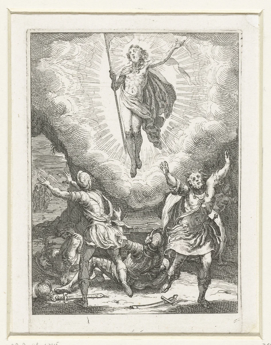 Opstanding by Jacques Callot, print, 1621-1635