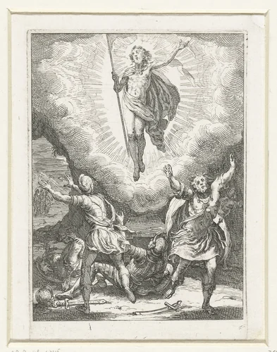 Opstanding by Jacques Callot, print, 1621-1635