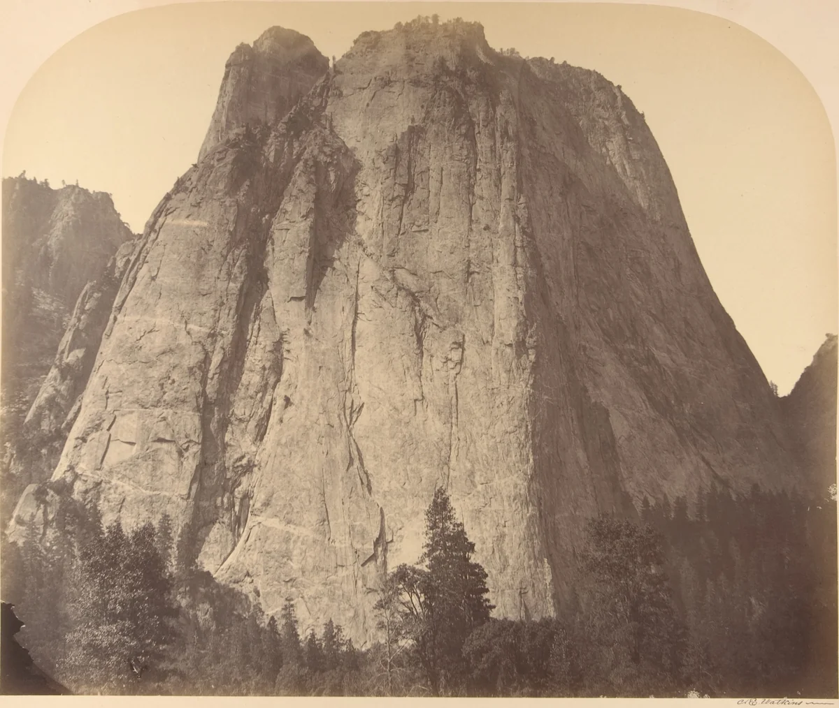 Cathedral Rock by Carleton E. Watkins, photograph, 1861