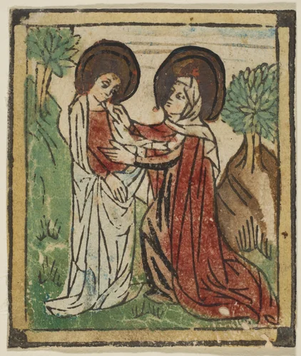 The Visitation by anonymous, print, 1400-1499