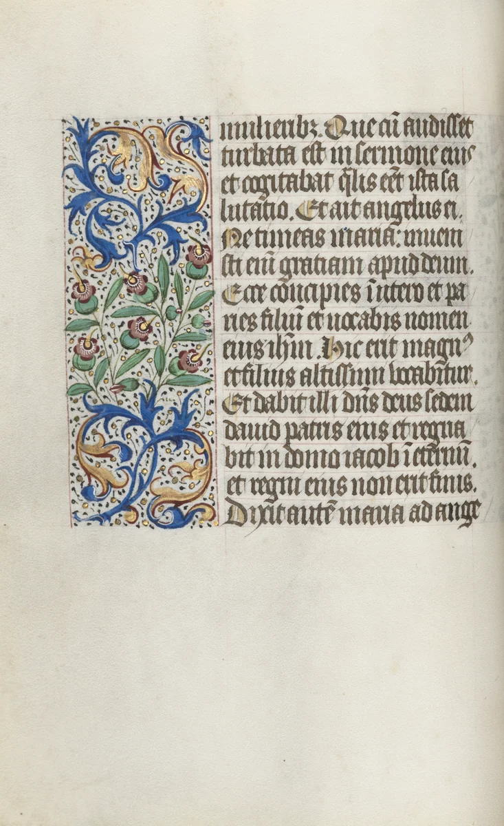 Book of Hours (Use of Rouen): fol. 15v by Master of the Geneva Latini, book, 1465-1475