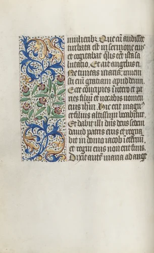 Book of Hours (Use of Rouen): fol. 15v by Master of the Geneva Latini, book, 1465-1475