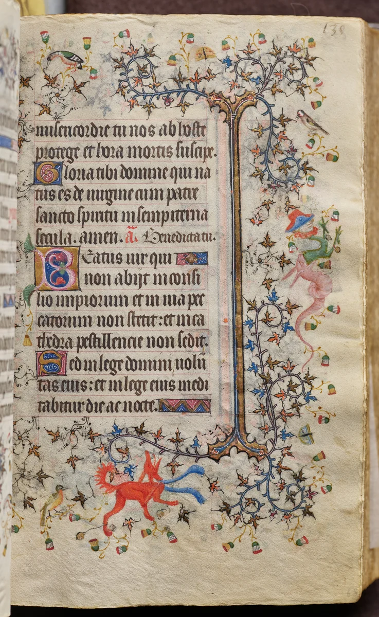 Hours of Charles the Noble, King of Navarre (1361-1425): fol. 68r, Text by Master of the Brussels Initials and Associates, book, 1400-1410