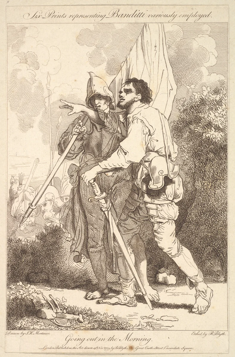 Going Out in the Morning by Robert Blyth, print, 1779