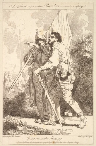 Going Out in the Morning by Robert Blyth, print, 1779