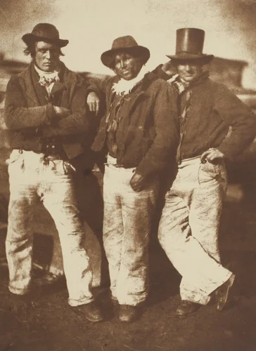 Alexander Rutherford, William Ramsay, and John Liston, Newhaven by David Octavius Hill and Robert Adamson, photograph, 1843-1847