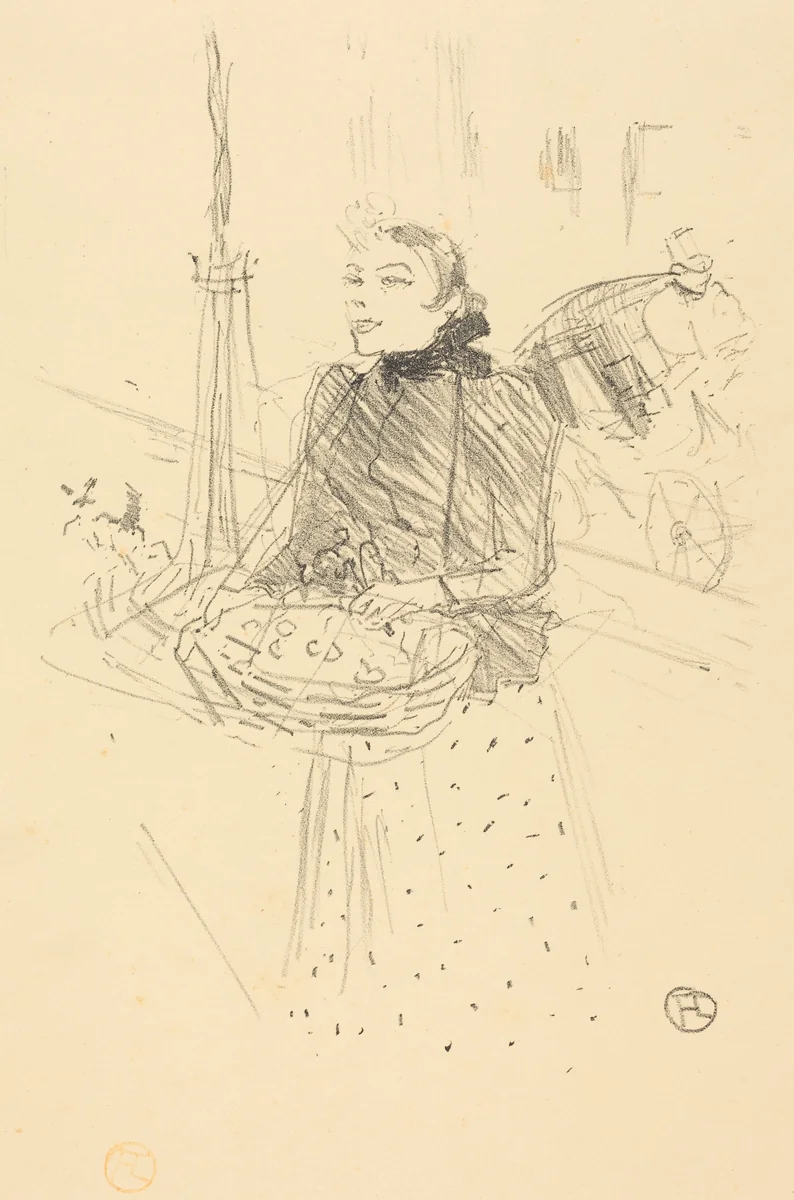 Achetez mes belles violettes by Henri de Toulouse-Lautrec, print, 1895