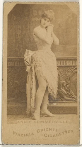Annie Summerville, from the Actors and Actresses series (N45, Type 1) for Virginia Brights Cigarettes by Allen & Ginter, photograph, 1885-1891