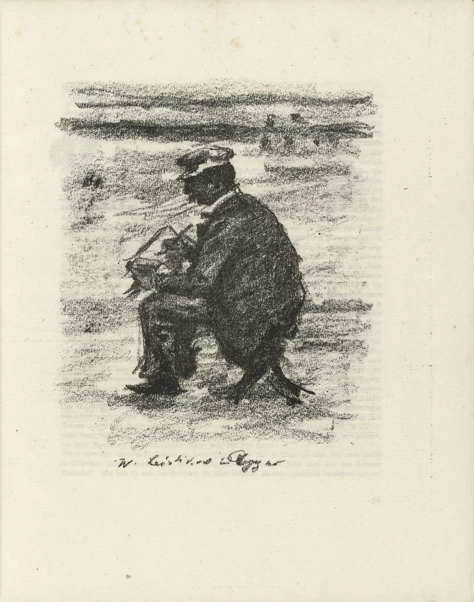 Walter Leistikow (plate facing page 24) from Gesammelte Schriften (Collected Writings) by Lovis Corinth, illustrated book, 1920