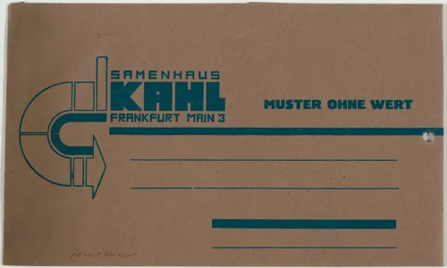 Samenhaus Kahl, Muster ohne Wert by Robert Michel, design, 1924