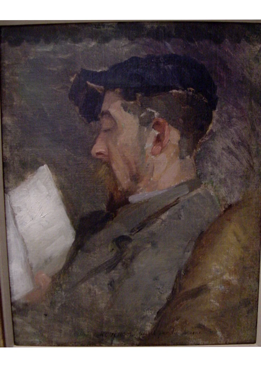 Self-Portrait by Theodore Robinson, artwork, 1881-1887