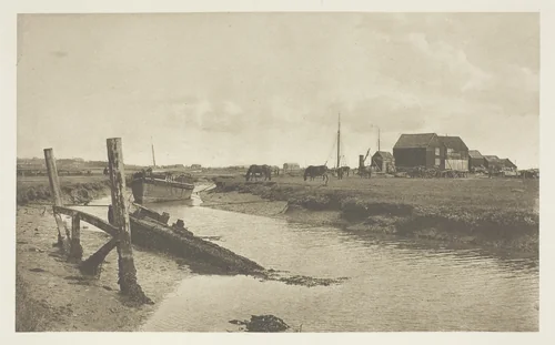 A Tidal River, East Coast by J. B. B. Wellington, print, 1880-1890