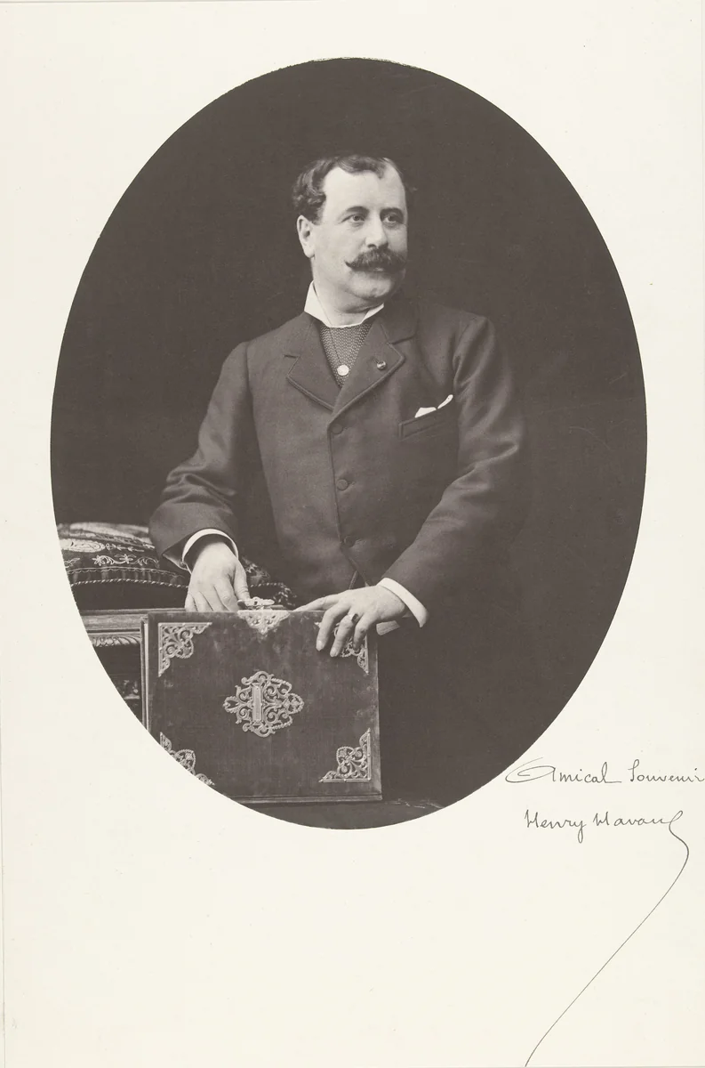 Portret van Henry Havard by anonymous, print, 1869-1890