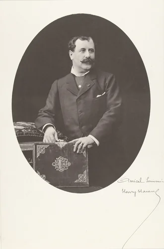 Portret van Henry Havard by anonymous, print, 1869-1890