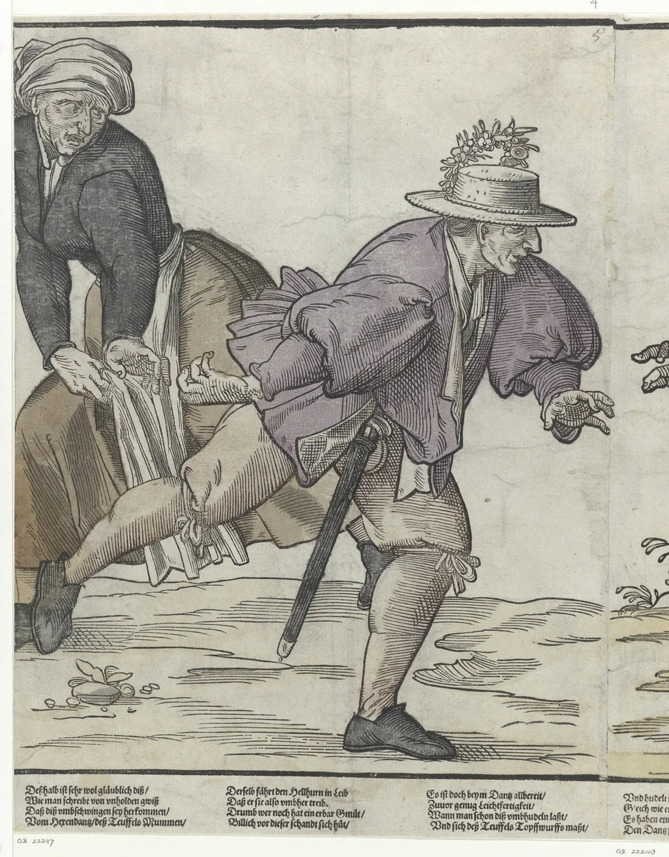 Vierde paar by anonymous, print, 1590