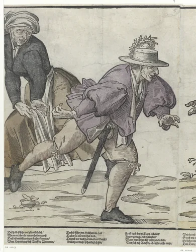 Vierde paar by anonymous, print, 1590