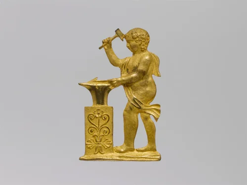 Smithy Cupid Appliqué by Henry Kellam Hancock, artwork, 1805-1835