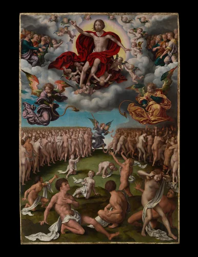 The Last Judgment by Joos van Cleve, painting, 1525-1530