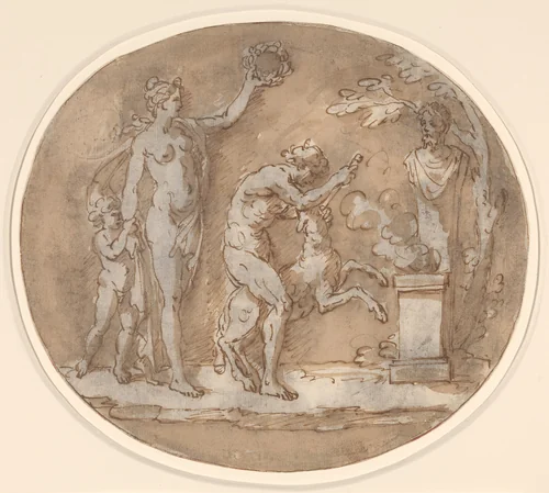 Antique Subject by Angelica Kauffmann, drawing, 1741-1807