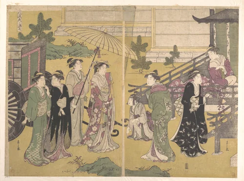 Fuji no Uraha by Chōbunsai Eishi (鳥文斎栄之), print, 1780-1800