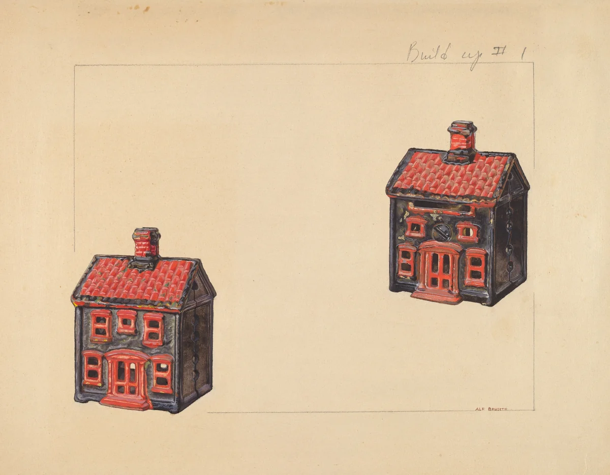 House Coin Bank by Alf Bruseth, index of american design, 1938