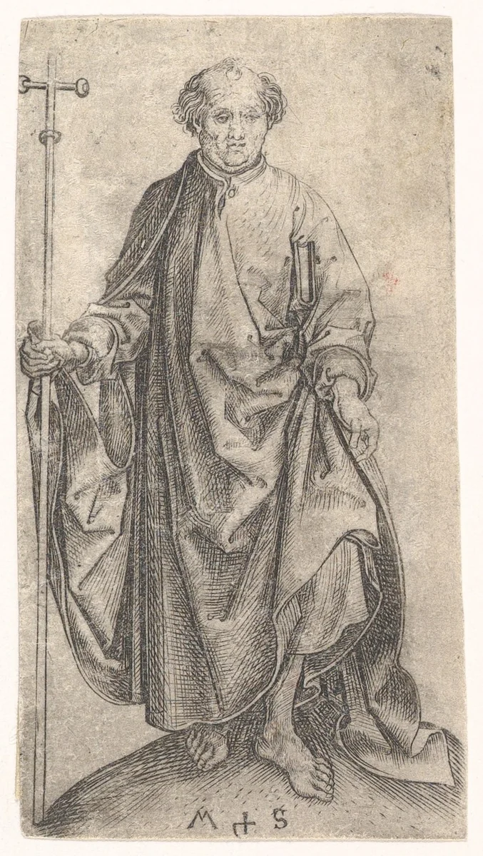 St. Philipp by Martin Schongauer, print, 1470-1491