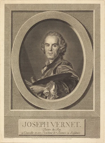 Joseph Vernet by Louis-Jacques Cathelin, Louis Michel Van Loo, print, 1770