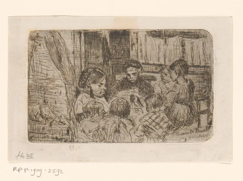 Naailes by Henri de Braekeleer, print, 1850-1879