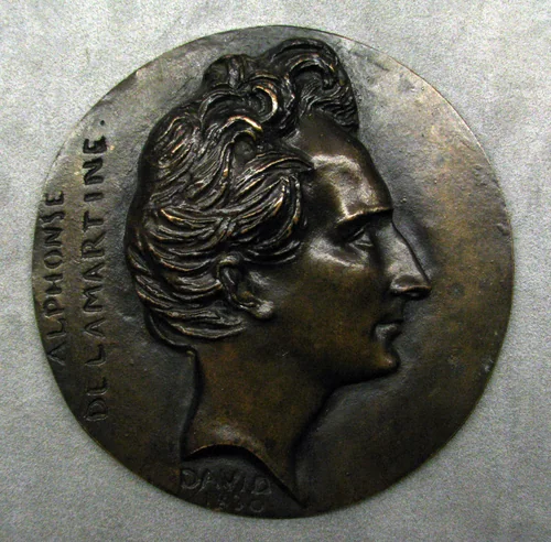 Alphonse de Lamartine by Pierre-Jean David d'Angers, metalwork, 1830-1856