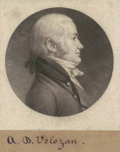 Denis A. Volozan by Charles B. J. Févret de Saint-Mémin, print, 1800