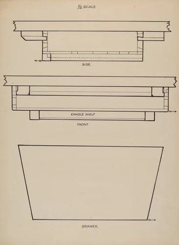 Writing Arm Chair by Rolland Livingstone, index of american design, 1940