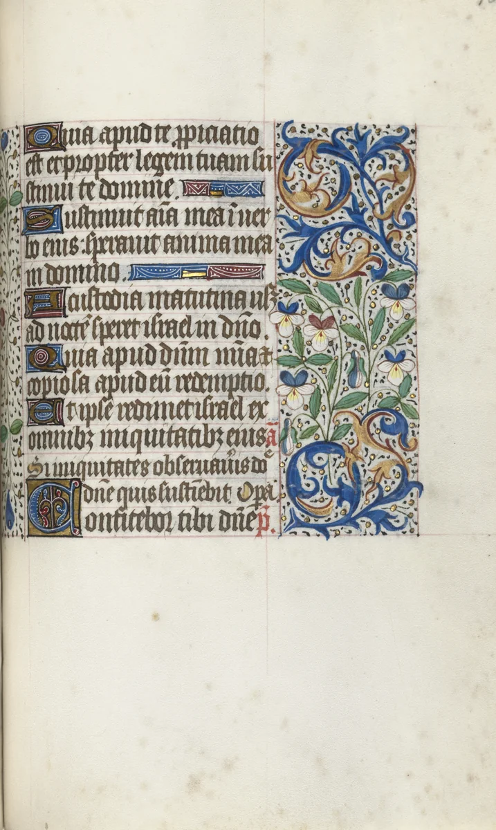 Book of Hours (Use of Rouen): fol. 106r by Master of the Geneva Latini, book, 1465-1475