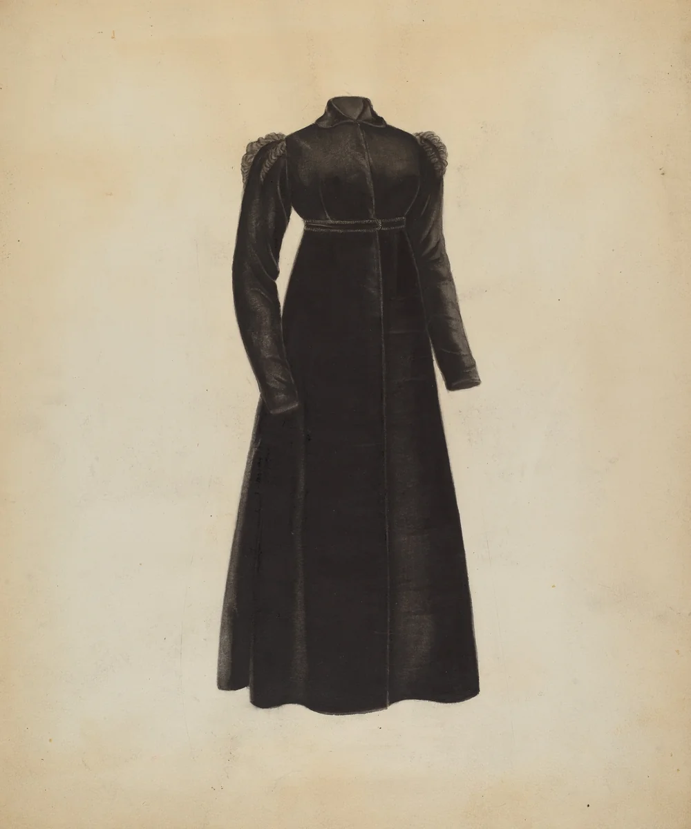 Woman's Coat by Mina Greene, index of american design, 1935-1942