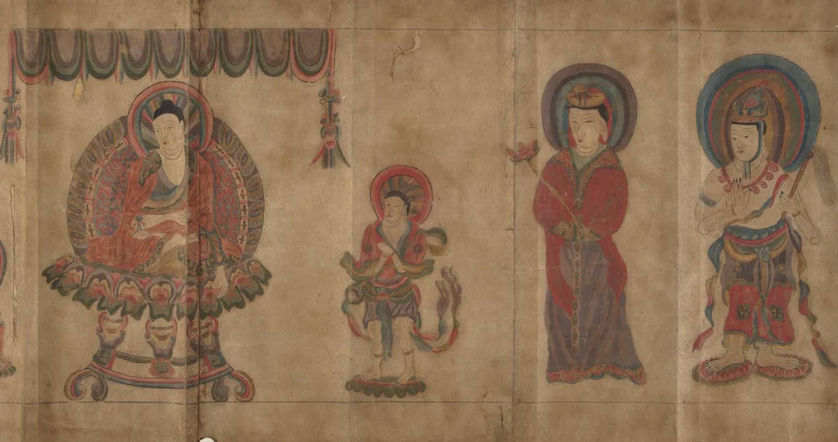 Part of a Buddhistic Sutra by Unidentified Artist, painting, 797