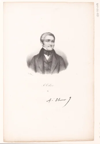 Portret van Adolphe Thiers by anonymous, print, 1818-1842