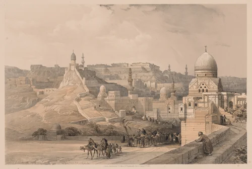 Egypt and Nubia: Volume III - No. 34, The Citadel of Cairo, Residence of Mehemet Ali by Louis Haghe, print, 1838