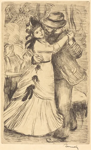 Dance in the Country (La danse à la campagne) by Auguste Renoir, print, 1890