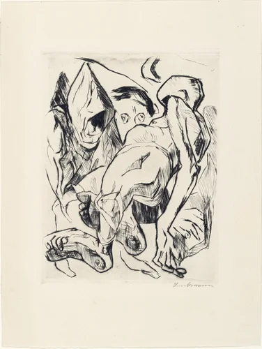 Second Illustration for Chapter One (Zweite Illustration zu Kapitel Eins) from Die Fürstin (The Duchess) by Max Beckmann, print, 1917