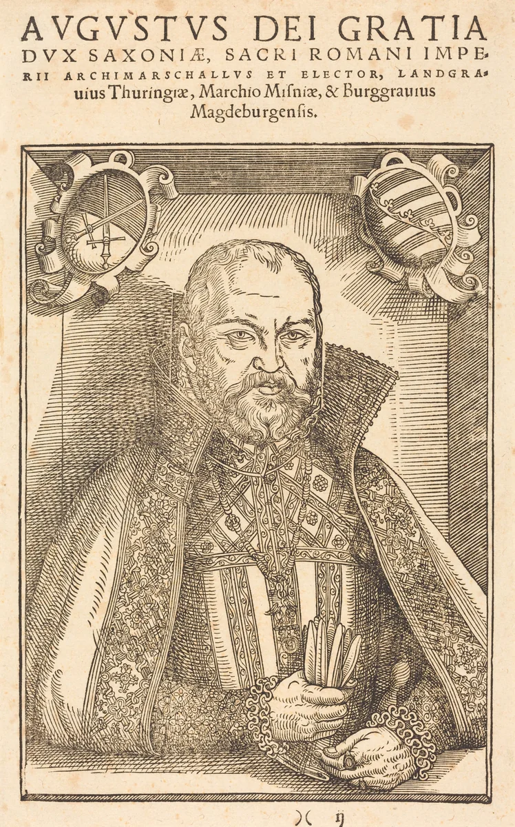 Augustus Hertzog zu Sachsen by Jakob Lucius, print, 1564