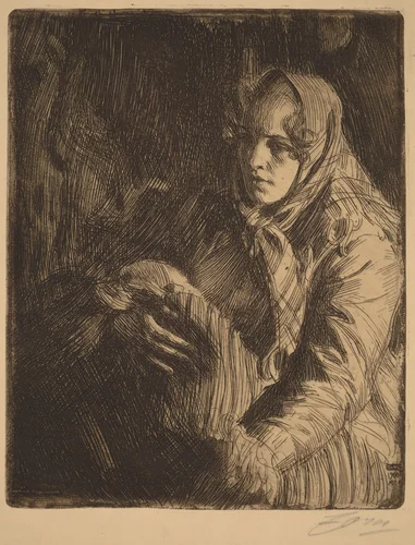 Madonna by Anders Zorn, print, 1900