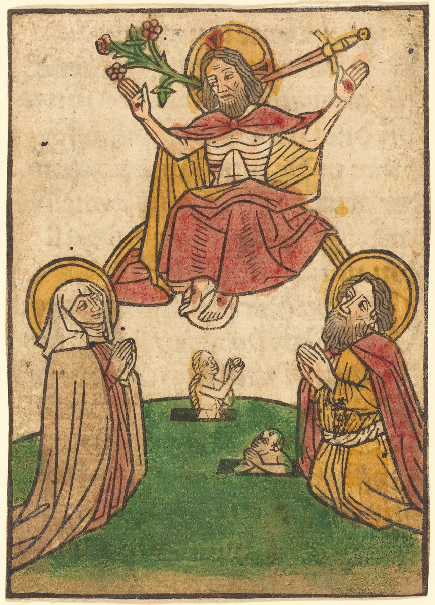 The Last Judgment by Ludwig of Ulm, print, 1390-1510