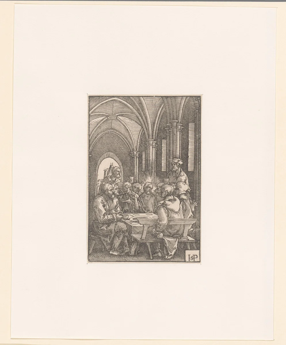 Laatste Avondmaal by anonymous, print, 1522