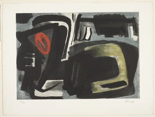 Composition by Gérard Schneider, print, 1911