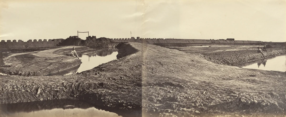 Tangkoo Fort After it's Capture, Showing the French and English Entrance by Felice Beato, photograph, 1860